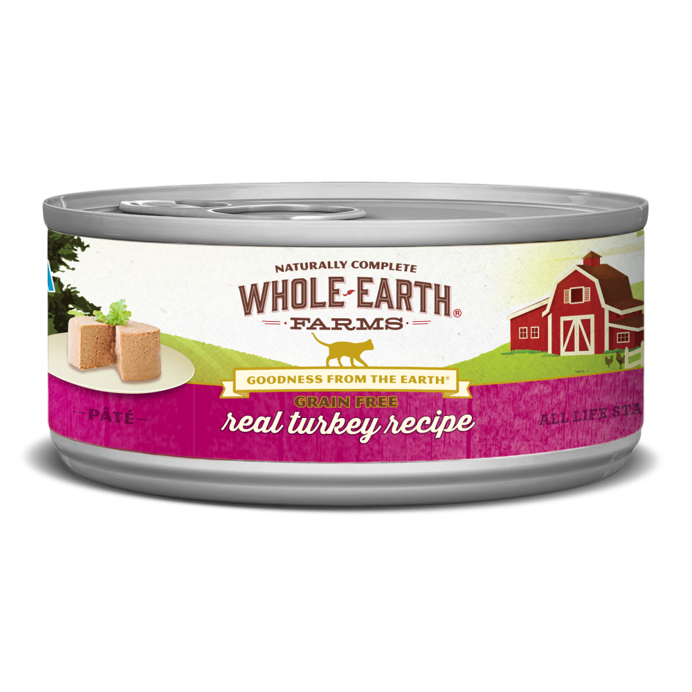 Whole Earth Farms Grain Free Real Turkey Pate Recipe Canned Cat