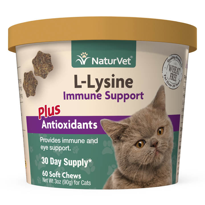 NATURVET- Supplément L-lysine en bouchées pour chat - Letourno