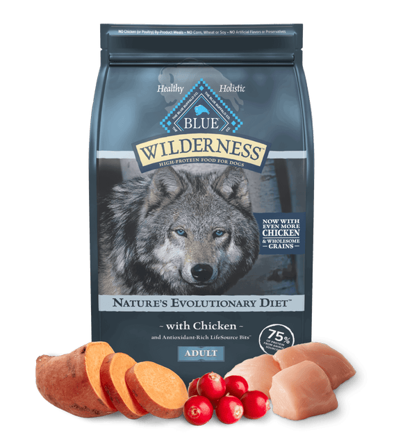 Blue Buffalo Blue Wilderness Chicken with Wholesome Grains Recipe Adult Dry Dog Food (4.5 lbs)