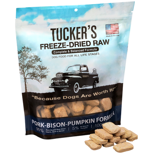 Tucker's Freeze Dried Pork Bison Pumpkin Dog Food (14 oz)