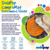 SodaPup Camp eMat Enrichment Lick Mat (8” diameter 0.25” thick, Orange)