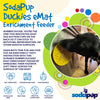 SodaPup Duckies Design eMat Enrichment Lick Mat With Suction Cups (8” diameter 0.375” thick)