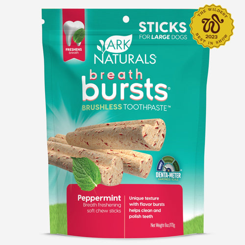 Ark Naturals Breath Bursts Peppermint Sticks Dog Treats (6 Oz)