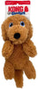 KONG Comfort Pups Low Stuffing Plush Fur and Crinkly Noise with Squeaker