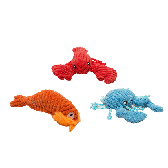 Huggle Hounds Raw Bar Wee Huggles® (Crab, Lobsta, Shrimp) 3 pack (3 Pack)