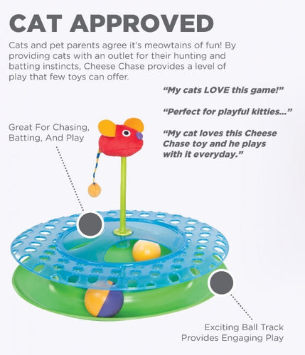 Petstages Cheese Chase (Blue)