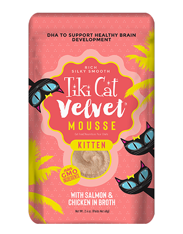 Tiki Cat Velvet Mousse PCH Kitten Salmon 2.4oz