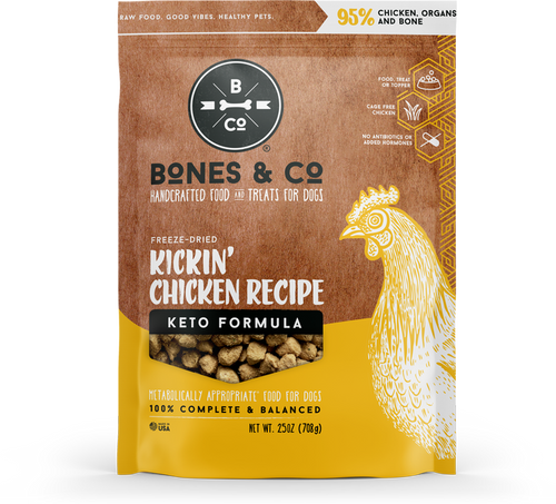 Bones & Co. Kickin' Chicken Freeze-Dried Keto Formula (25 oz)