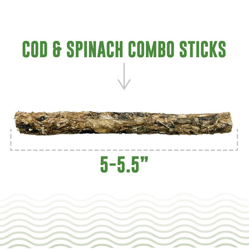 Icelandic+ Cod & Spinach Combo Sticks For Dogs (2 oz)