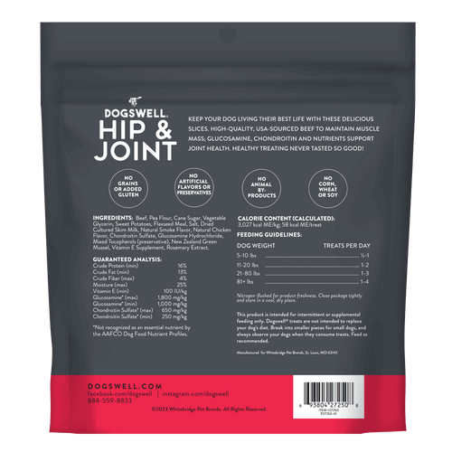 DOGSWELL® Hip & Joint Slices Beef Dog Treats