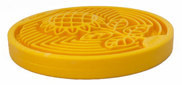 SodaPup Earth Nylon Ecoin Durable Enrichment Snacking Coin (5 diameter. Weight: 4.2 oz. For dogs 15-80 lbs/7-36 kg., Yellow)