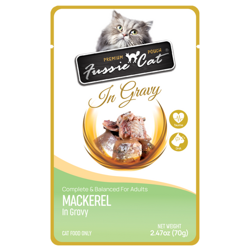 Fussie Cat Mackerel in Gravy Cat Food