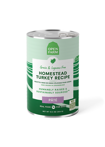 Open Farm Homestead Turkey Pâté for Dogs (12.5 oz can)