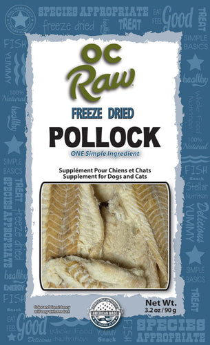 OC Raw Dog OC Raw Freeze Dried Pollock for Dogs and Cats