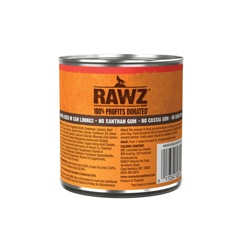 Rawz Stew - Beef, Salmon & Goat's Milk Dog Wet Food (10 oz. Cans)