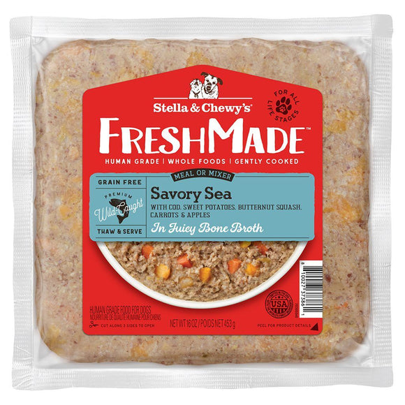 Stella & Chewy's FreshMade Savory Sea Gently Cooked Dog Food (16 oz)
