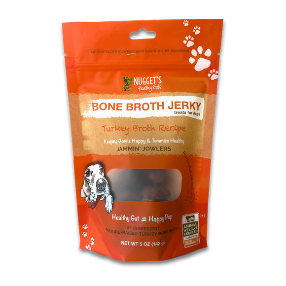 Nugget's Healthy Eats Bone Broth Jerky (1-Pack) (Turkey 5 oz)