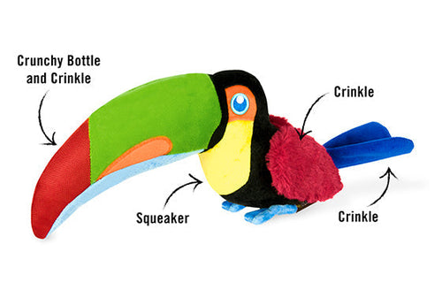 P.L.A.Y. Fetching Flock Tito the Toucan Dog Toy