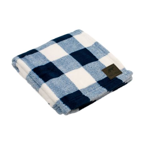 Tall Tails Navy Hunter's Plaid Dog Blanket (30