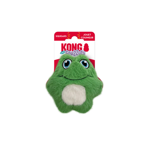 KONG Snuzzles Kiddos Mini Frog Squeaker Dog Toy (XSmall)