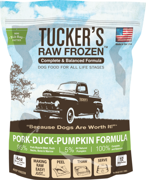 Tucker's Frozen GF Pork Duck (20lb)