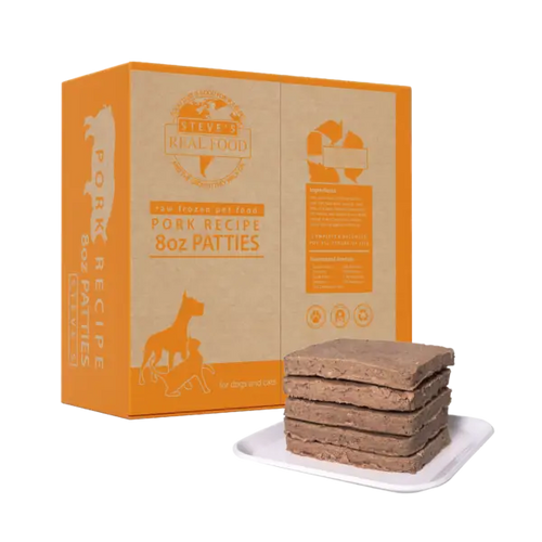 Steve's Real Food Frozen Raw Pork Diet for Dogs and Cats