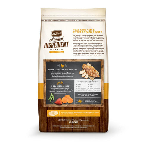 Merrick Limited Ingredient Diet Grain Free Real Chicken & Sweet Potato Recipe Dry Dog Food