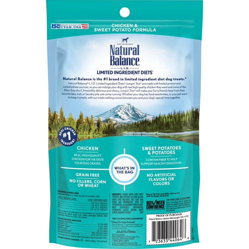 Natural Balance Limited Ingredient Diets Mini Jumpin Stix Chicken & Sweet Potato Formula with Glucosamine & Chondroitin Dog Treats