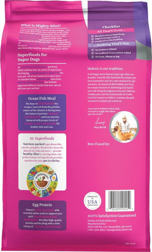 Solid Gold Mighty Mini Grain Free Toy & Small Breed Recipe with Lamb, Sweet Potato, & Cranberry Dry Dog Food