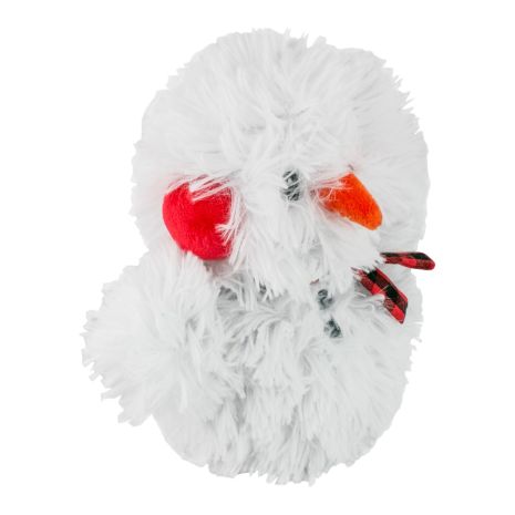 Tall Tails Real Feel Fluffy Snowman with Squeaker Dog Toy