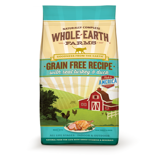Whole Earth Farms Grain Free Real Turkey and Duck Recipe Dry Cat Food