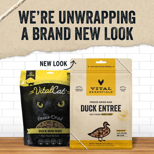 Vital Essentials Freeze-Dried Raw Duck Entree Mini Nibs Cat Food
