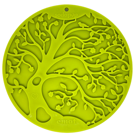SodaPup Tree Of Life Emat Enrichment Lick Mat With Suction Cups