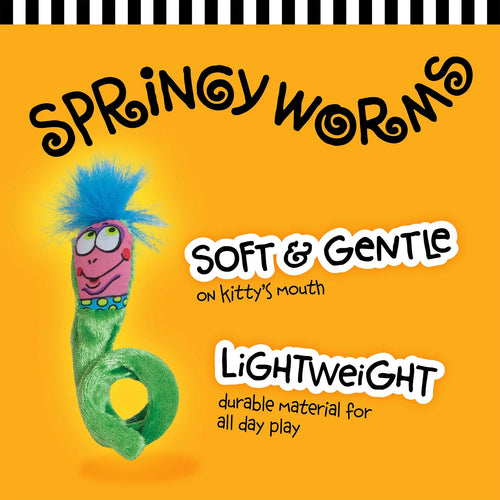 Petmate Fat Cat Classic Springy Worms Cat Toy