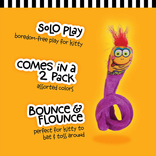 Petmate Fat Cat Classic Springy Worms Cat Toy