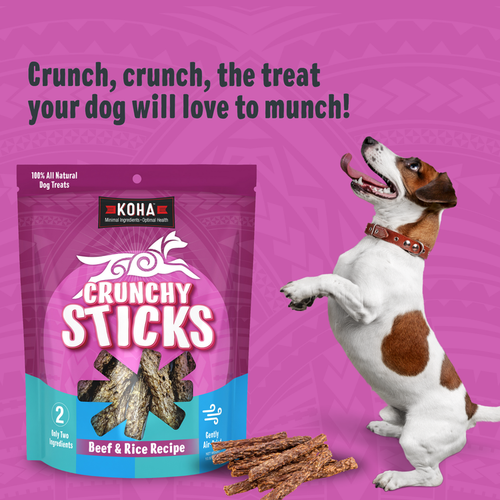 Koha Crunchy Sticks Beef & Rice Recipe