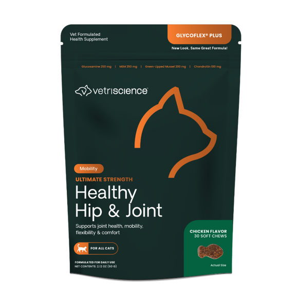 Vetriscience Ultimate Strength Healthy Hip & Joint Chicken Flavored Chews for Cats