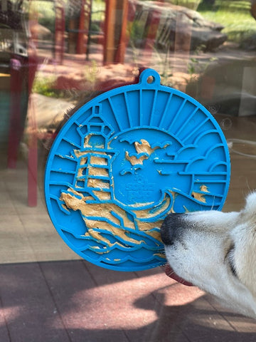 Soda Pup Lighthouse eMat Enrichment Lick Mat With Suction Cups