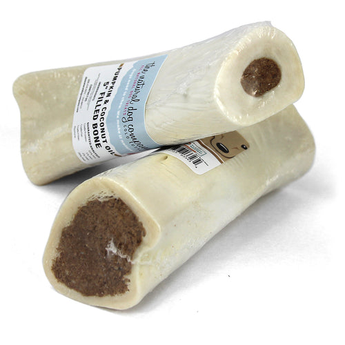 Tuesday's Natural Dog Company 5 Filled Bone - Pumpkin and Coconut Oil (Bulk) Dog Treats