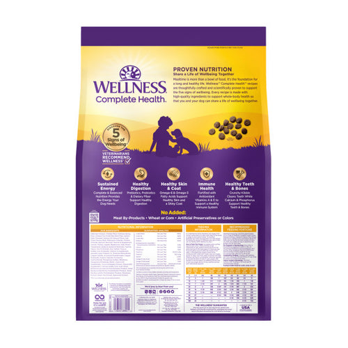 Wellness Complete Health Natural Puppy Chicken, Oatmeal and Salmon Dry Dog Food