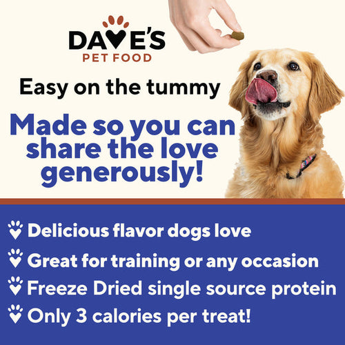 Dave's Pet Food Digesti-Bites Venison Formula Dog Treats /3 oz