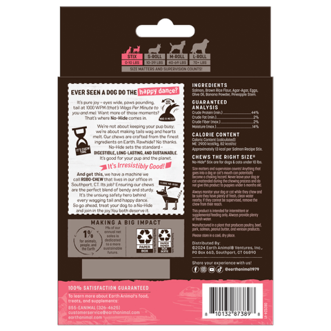 Earth Animal No-Hide® Salmon Stix Dog Treats