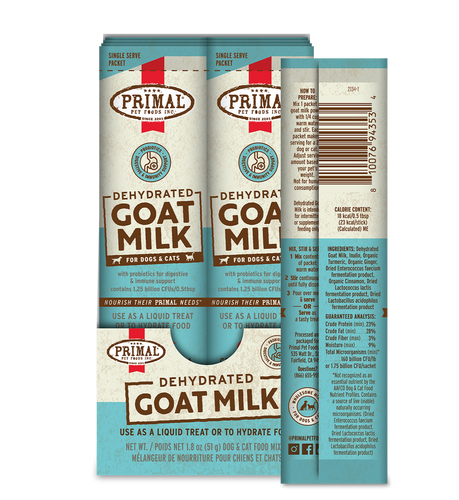 Primal Dehydrated Goat Milk for Dogs and Cats