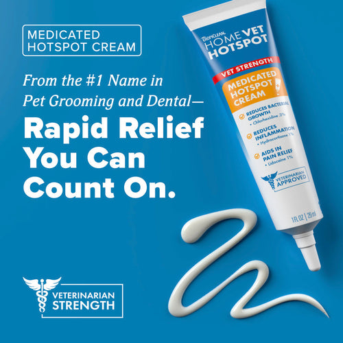 TropiClean HomeVet Hot Spot Cream for Dogs