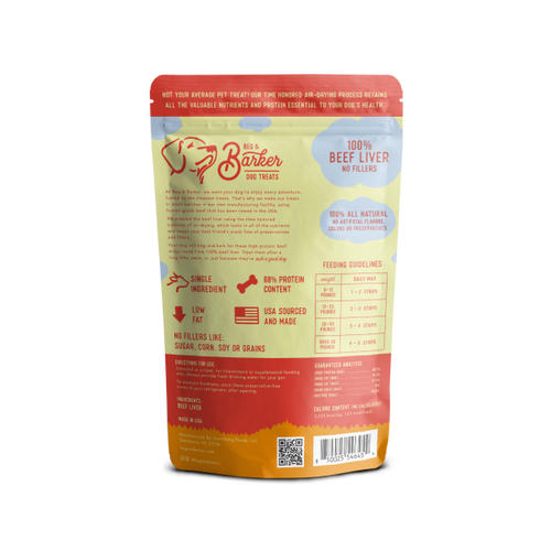 Beg & Barker Beef Liver Strips Dog Treats