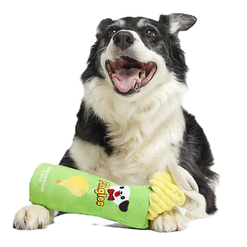 BARK Flingles Can Plush Tug Dog Toy