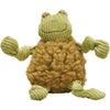 HuggleHounds HuggleFleece Flufferknottie Fiona the Frog Dog Toy