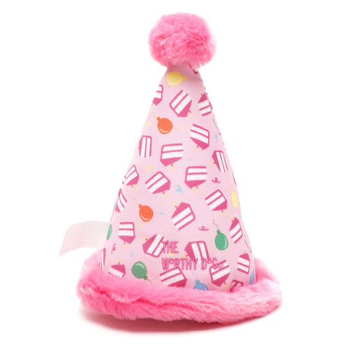The Worthy Dog Birthday Hat Dog Toy