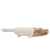 Tall Tails Natural Leather Crunch Crocodile Rope Dog Toy
