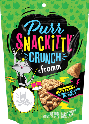 Fromm Family PurrSnackitty Crunch Gamebird Blitz Flavor Cat Treats